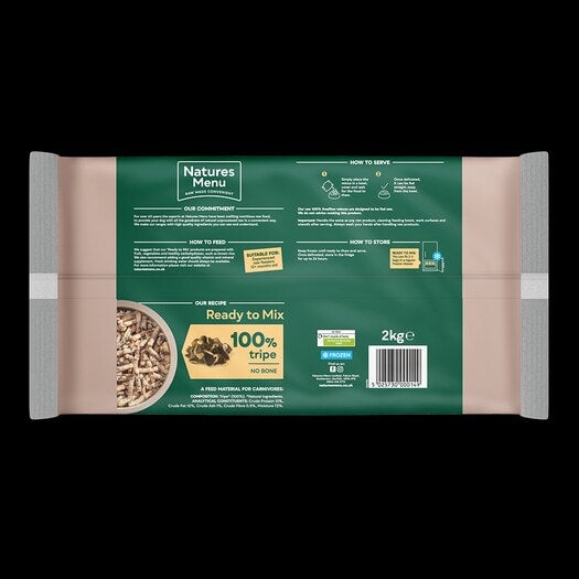 Natures Menu Freeflow Tripe 2kg for dogs in Crewe Nantwich Cheshire Sandbach and Winsford The Dog s Dinner Quality raw dog food and natural treats in Crewe Nantwich and Cheshire